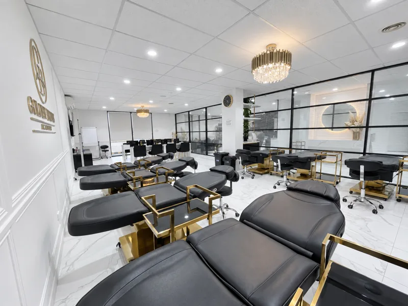 The training room with treatment beds
