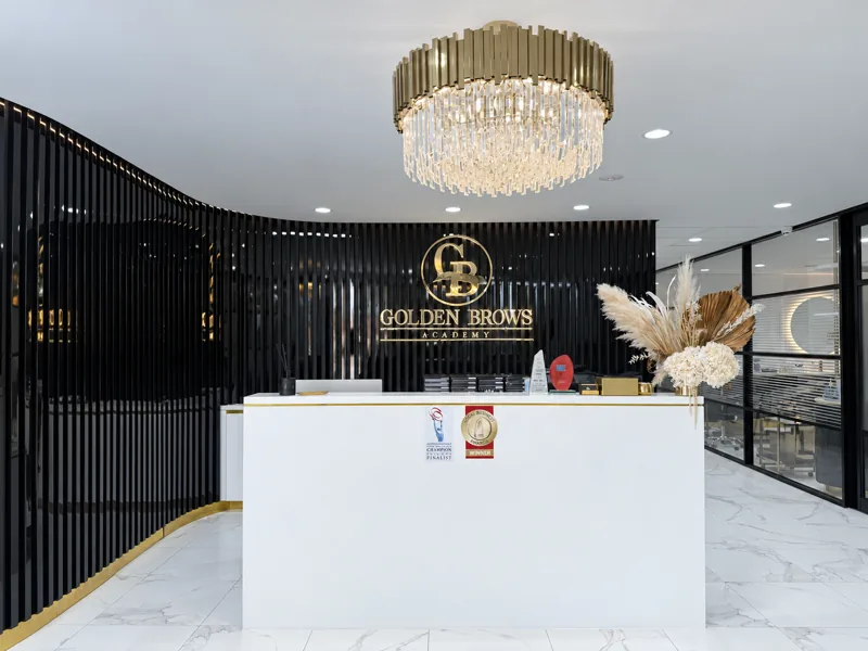 Reception at Golden Brows Academy